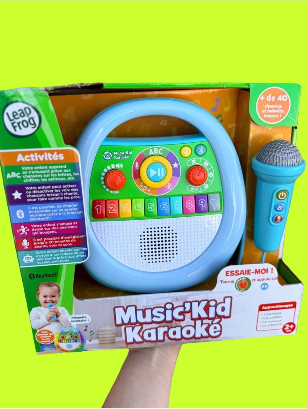 *BRAND NEW* LeapFrog Music’Kid Karaoke *FRENCH* Version Bluetooth Learning Toy